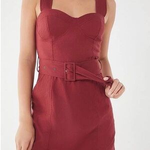 Urban Outfitters Women's Burgundy Mini-Dress size 10
